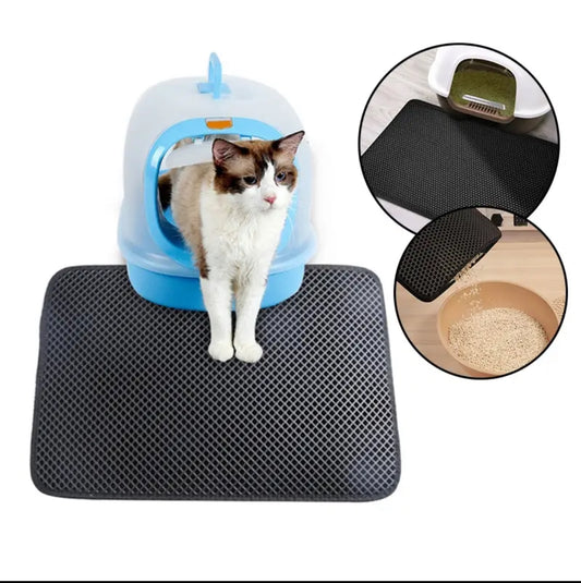 Cat litter trapping mat, double layer waterproof.