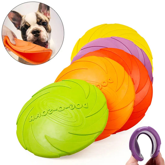 TPR Big Dog Training Toy Flying Discs Disk Interactive Pet Toys for Small Large Dogs Border Collie Labrador mascotas Accessories